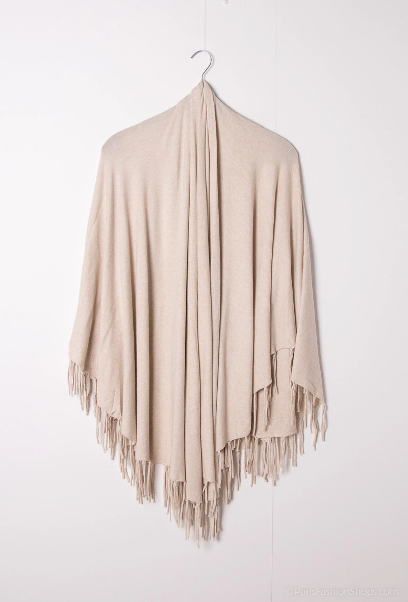 Poncho à Frange