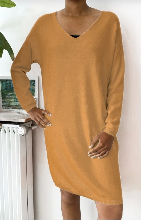 Robe pull en maille sans couture