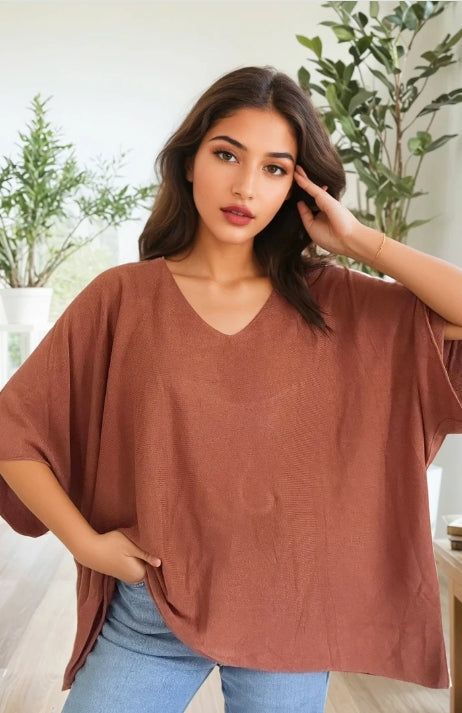 Pull oversize en fine maille