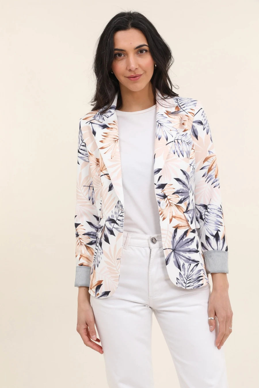 Blazer femme fleuri – Élégance bohème et chic