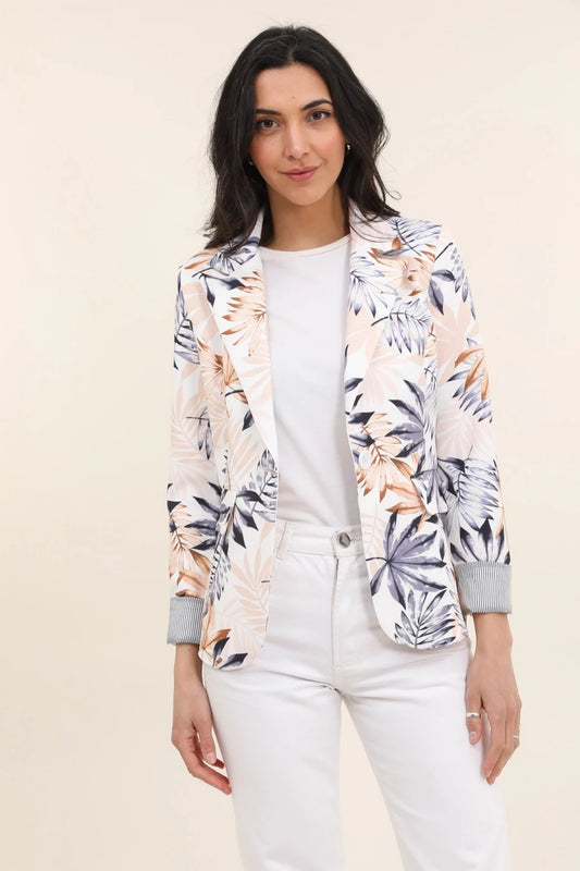 Blazer femme fleuri – Élégance bohème et chic