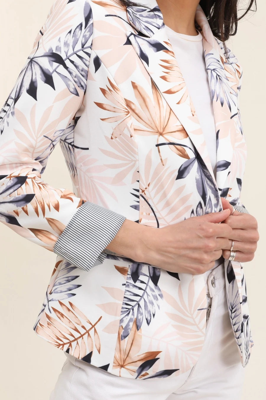 Blazer femme fleuri – Élégance bohème et chic